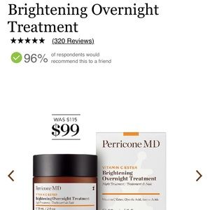 Perricone MD Brightening Overnight Treatment New🎉